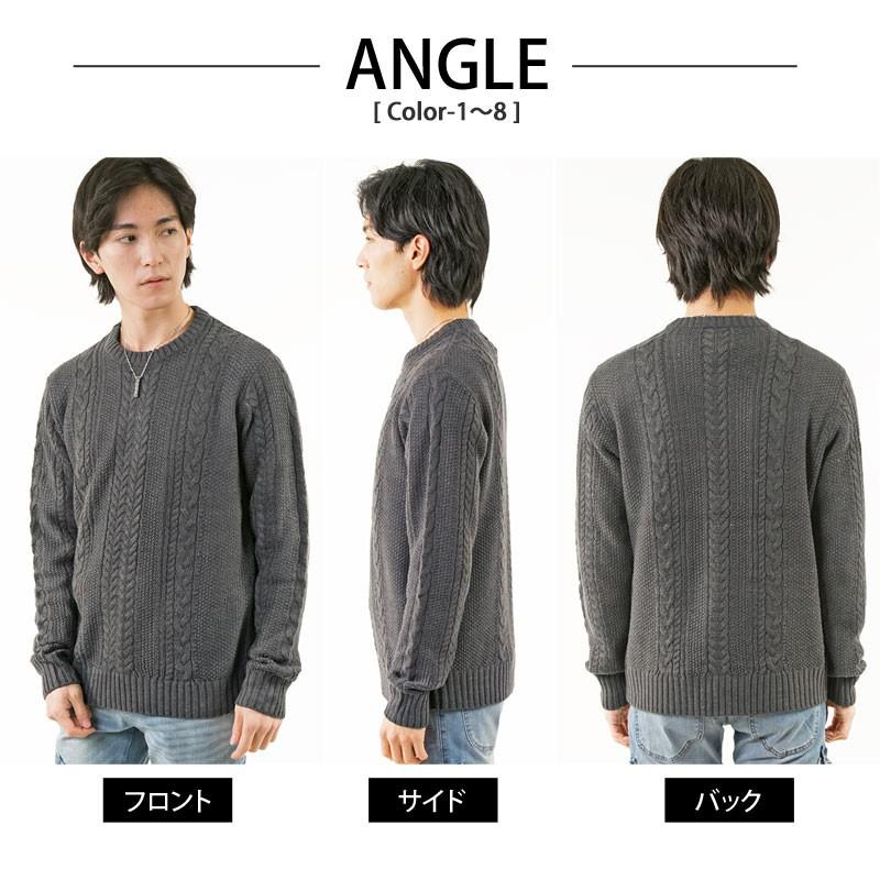 UNDERCOVER　フィッシャーマンニット　ケーブルニット ニット メンズ ケーブルニット 無地 タートルネック クルーネック