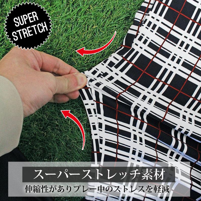 ゴルフパンツ メンズ ハーフパンツ ショートパンツ チェック柄