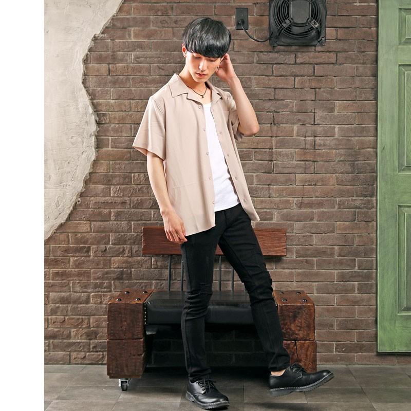 シャツ メンズ オープンカラーシャツ 開襟シャツ 半袖 ストライプ 無地 ポリエステル カジュアルシャツ トップス 春夏 S Shirt 51 Topism Topism トップイズム メンズ通販 通販 Yahoo ショッピング