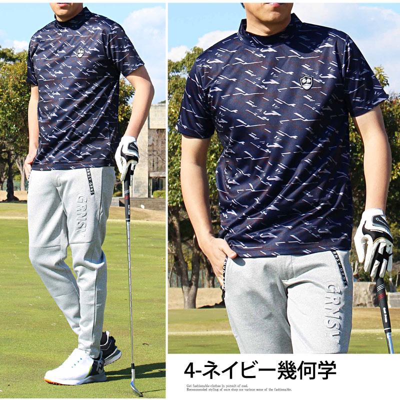 ゴルフウェア モックネックシャツ メンズ GIORNO SEVEN ジョルノセブン