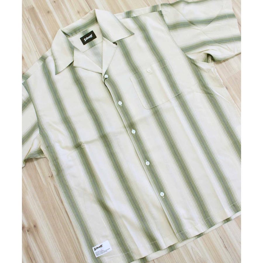 Schott N.Y.C（ショット） Schott STRIPE SS SHIRT ストライプ 半袖