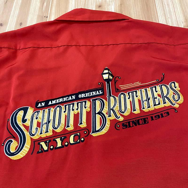 Schott N.Y.C（ショット） Schott BARBER EMB バーバーロゴ刺繍 ワーク
