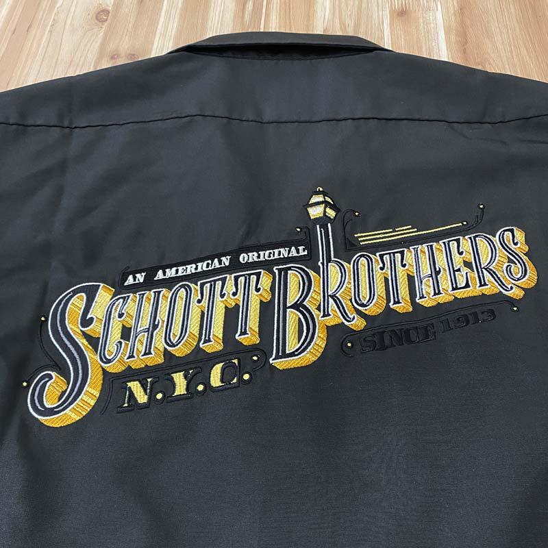 Schott N.Y.C（ショット） Schott BARBER EMB バーバーロゴ刺繍 ワーク