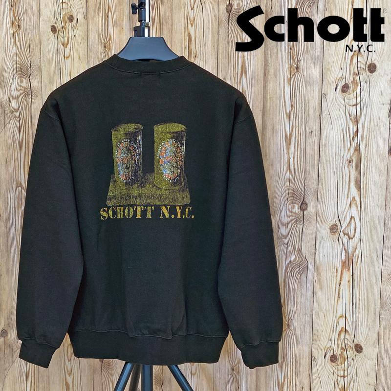 送料無料 Schott ショット EC CREW SWEAT イーシー クルースウェット トップス メンズ ブランド Schott N.Y.C（ショット） Schott EC CREW SWEAT イーシー クルー