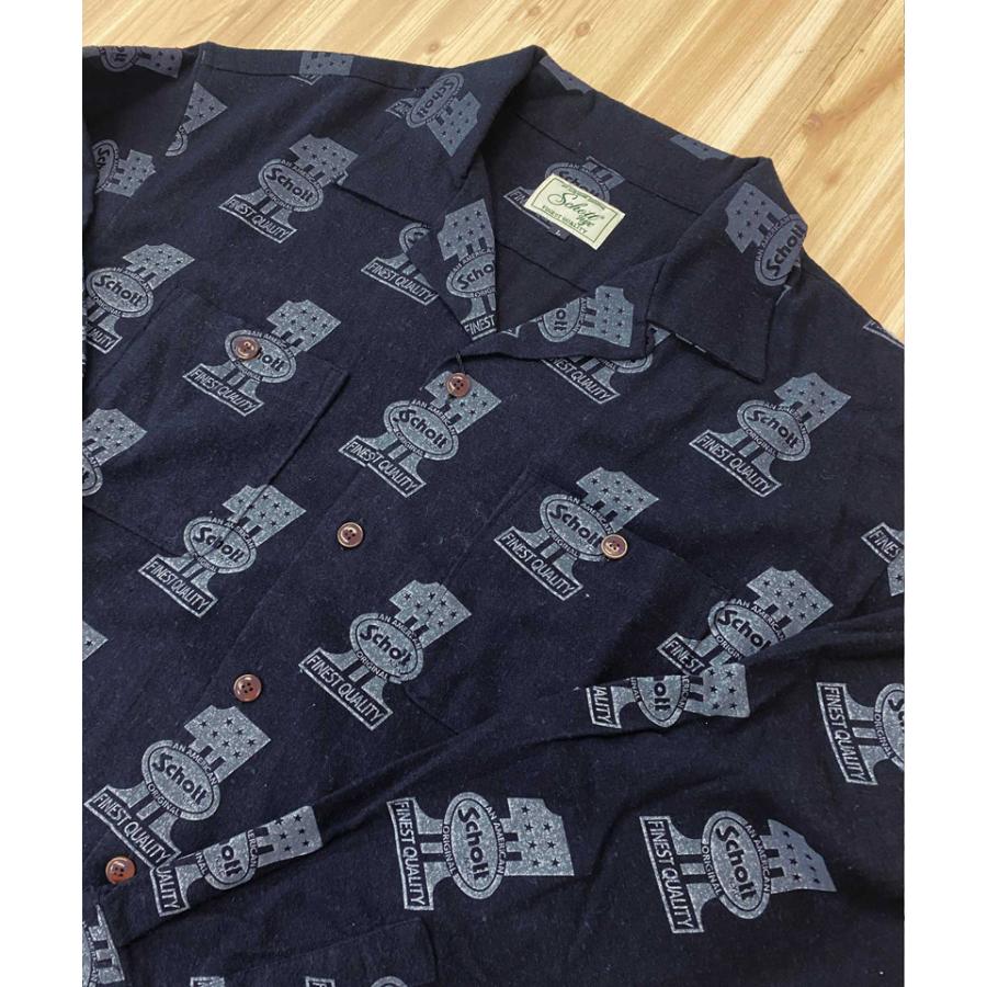 Schott N.Y.C（ショット） Schott H/V NO.1 LS SHIR ヘンプヴィス