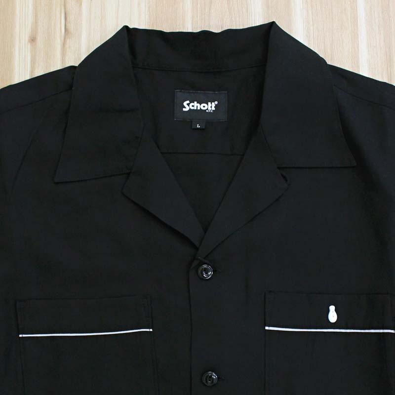 Schott N.Y.C（ショット） Schott チェーン刺繍 長袖 ボーリングシャツ