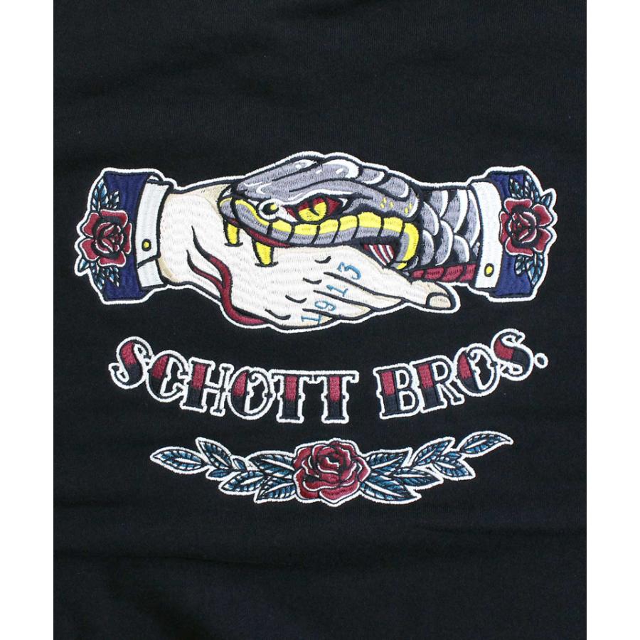 Schott N.Y.C（ショット） Schott SHAKE HAND SNAKE CREW SWEAT 782 