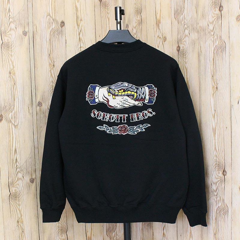 Schott N.Y.C（ショット） Schott SHAKE HAND SNAKE CREW SWEAT 782