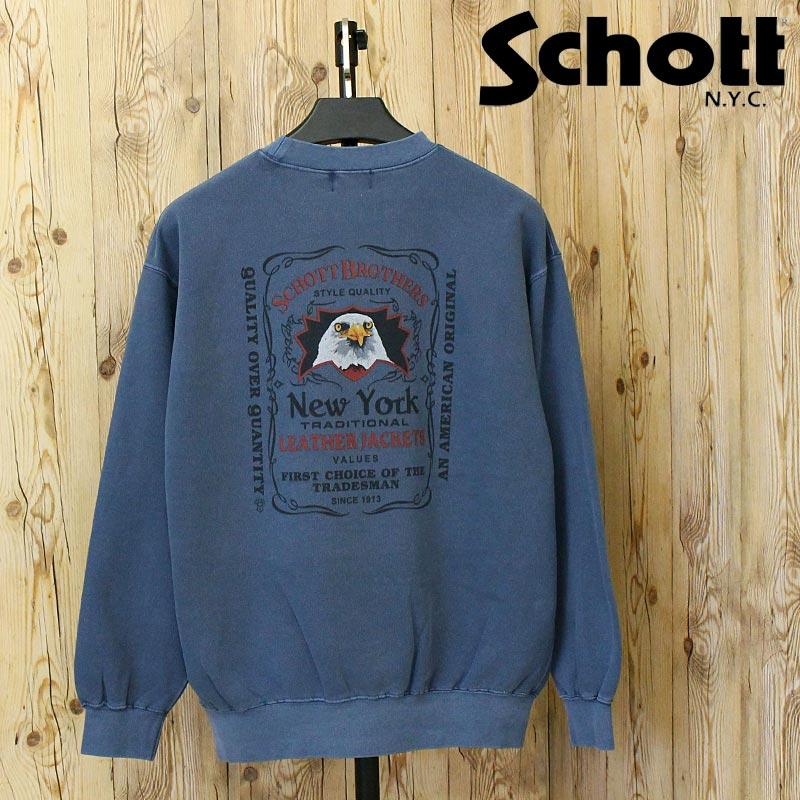 Schott N.Y.C（ショット） Schott PIGMENT EAGLE CREW SWEAT 782
