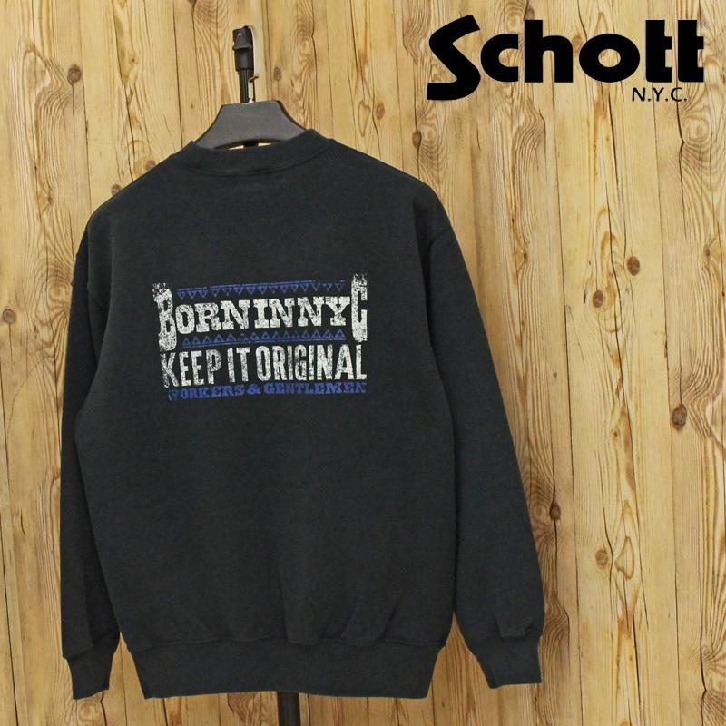 送料無料 Schott ショット フェード キープ イット オリジナル クルースウェット FADE KEEP IT ORIGINAL CREW SWEAT 782-5232015 トップス ブランド Schott N.Y.C（ショット） Schott フェード キープ イット オリジナル