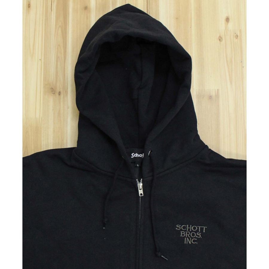 Schott N.Y.C（ショット） Schott キルティング コンビ ジップパーカー