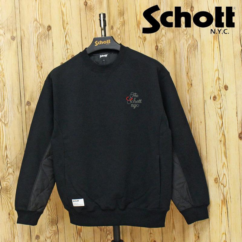 Schott N.Y.C（ショット） Schott キルティング コンビ クルー