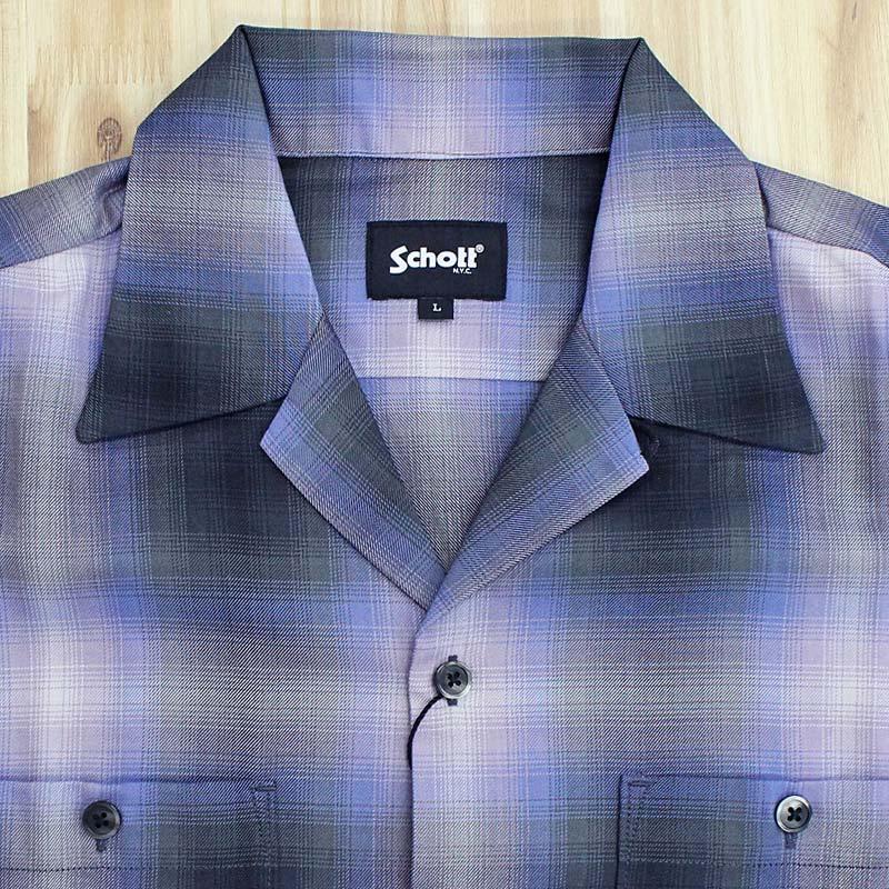Schott N.Y.C（ショット） Schott OMBRE CHECK SHIRT 782-6120001