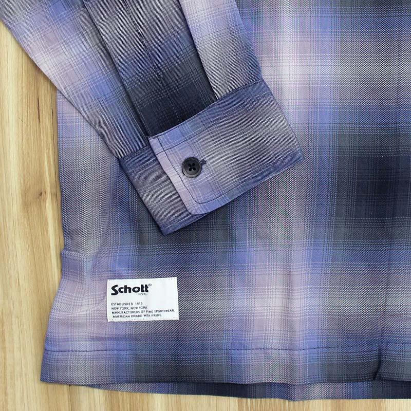 Schott N.Y.C（ショット） Schott OMBRE CHECK SHIRT 782-6120001