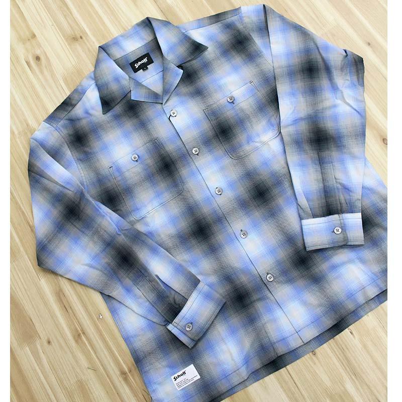 Schott N.Y.C（ショット） Schott OMBRE CHECK SHIRT 782-6120001