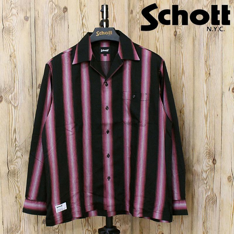 Schott N.Y.C（ショット） Schott STRIPE SHIRT 782-6120002