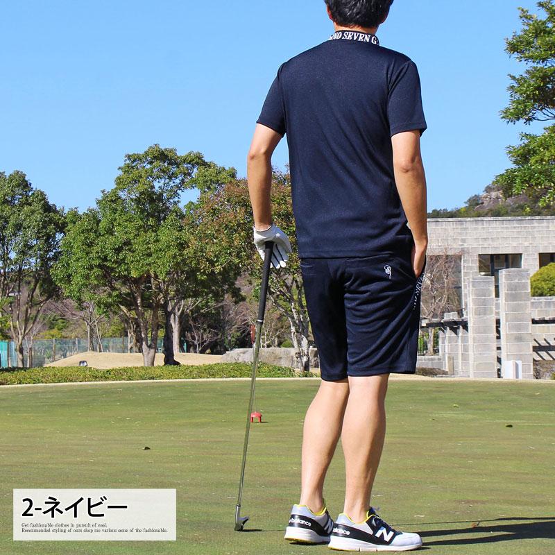 ゴルフウェア セットアップ 上下 メンズ モックネックシャツ GIORNO