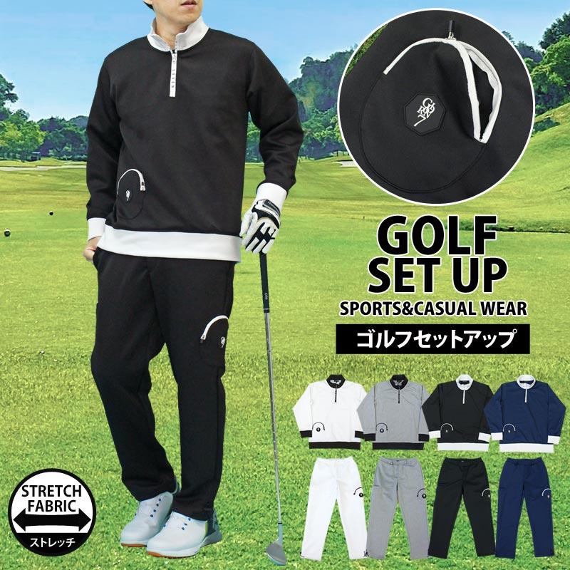 G/FORE 新品ジーフォアゴルフメンズ パーカー 長袖 パンツ 2点セット ジーフォアゴルフメンズ ニット パーカー セーター 長袖 パンツ