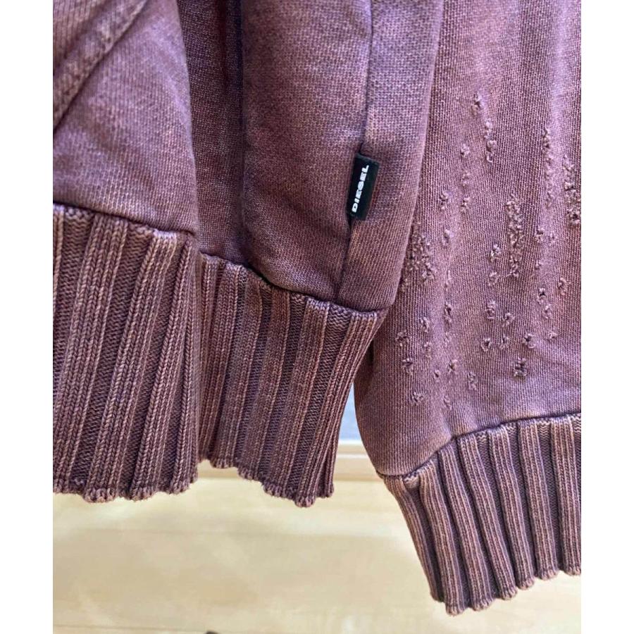 DIESEL（ディーゼル） ジップアップパーカー ダメージ加工 S-STAPP