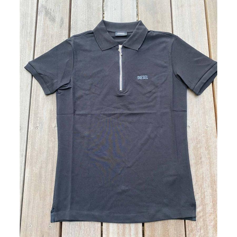 DIESEL ディーゼル ハーフZIP ワンポイント 半袖ポロシャツ「T DIESEL ディーゼル ハーフZIP ワンポイント 半袖ポロシャツ「T