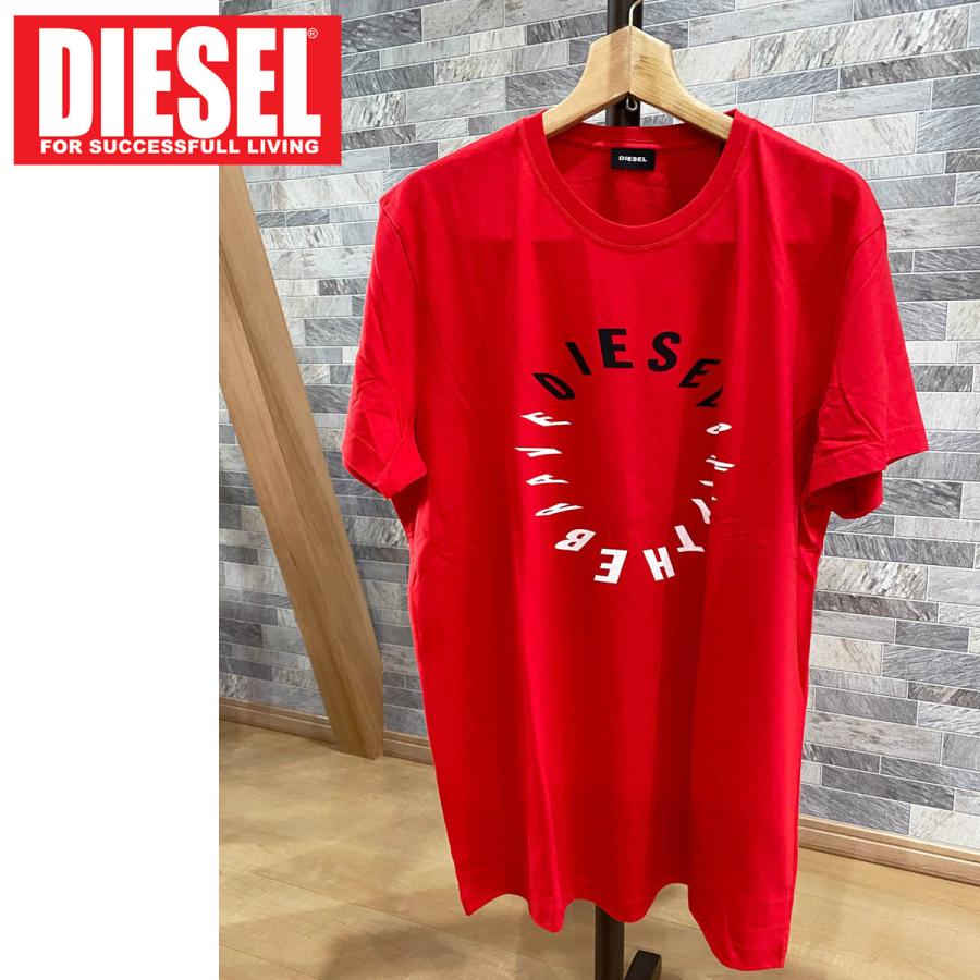 DIESEL ディーゼル サークルロゴプリント クルーネック 半袖Tシャツ「T-DIEGO-Y2」メンズ ブランド｜topism