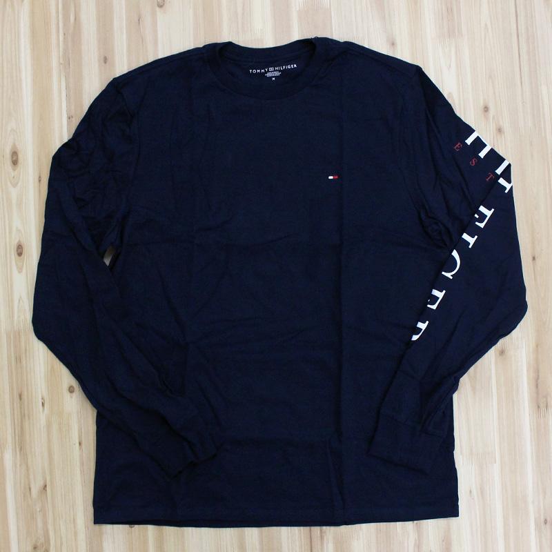 TOMMY HILFIGER トミー ヒルフィガー スリーブロゴワンポイントフラッグロングTシャツ ロンT クルーネック 78j9705 メンズ ロゴ トップス 長袖｜topism｜15