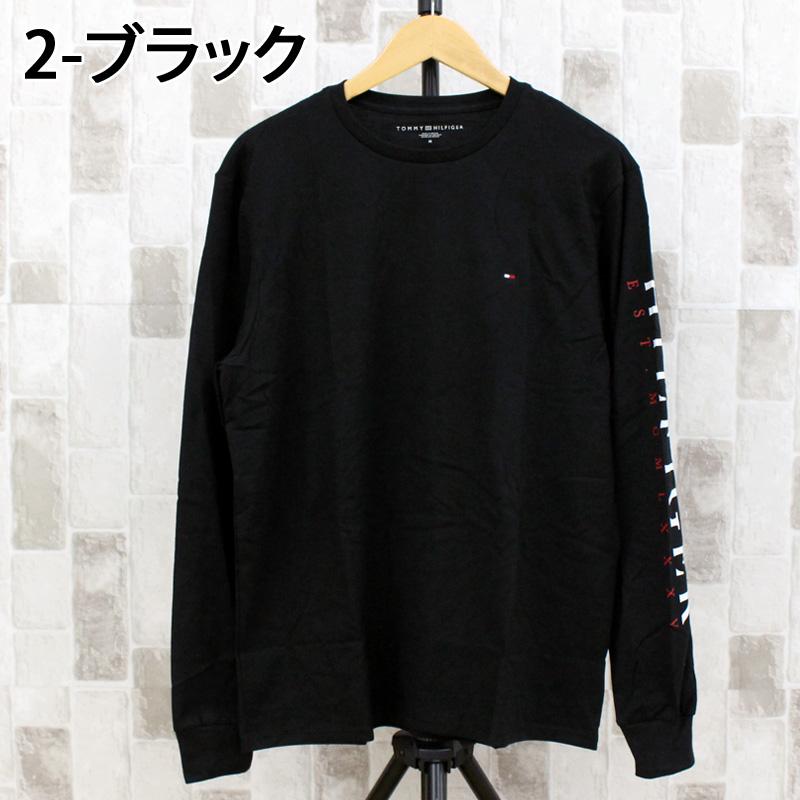 TOMMY HILFIGER トミー ヒルフィガー スリーブロゴワンポイントフラッグロングTシャツ ロンT クルーネック 78j9705 メンズ ロゴ トップス 長袖｜topism｜09