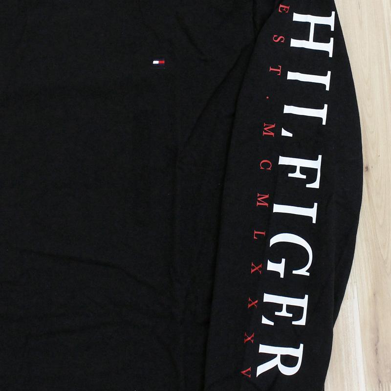 TOMMY HILFIGER トミー ヒルフィガー スリーブロゴワンポイントフラッグロングTシャツ ロンT クルーネック 78j9705 メンズ ロゴ トップス 長袖｜topism｜12