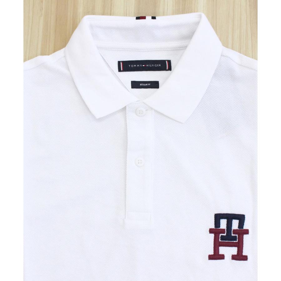 TOMMY HILFIGER トミー ヒルフィガー ワンポイント刺繍モノグラムポロシャツ ESSENTIAL MONOGRAM REGULAR PORO トップス｜topism｜08