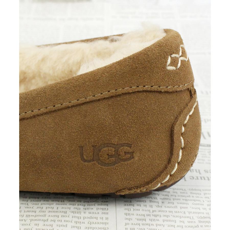 UGG 美品 8 ベージュ ドライビングシューズ スエード UGG Australia（アグオーストラリア） UGG アグ アンスレー スウェード
