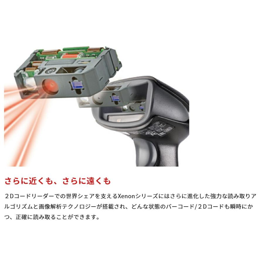 Honeywell 2次元対応有線バーコードリーダ（USB）Xenon XP 1950GHD-USB