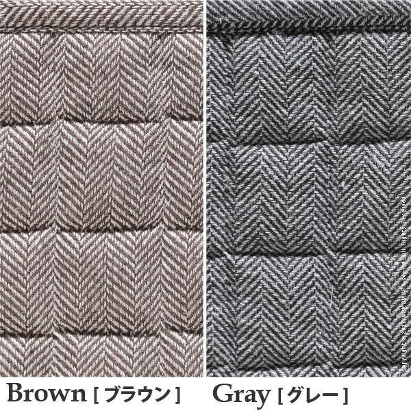 ヘリンボーンホットカーペット・カバー-フランクリン 2畳 185x185cm