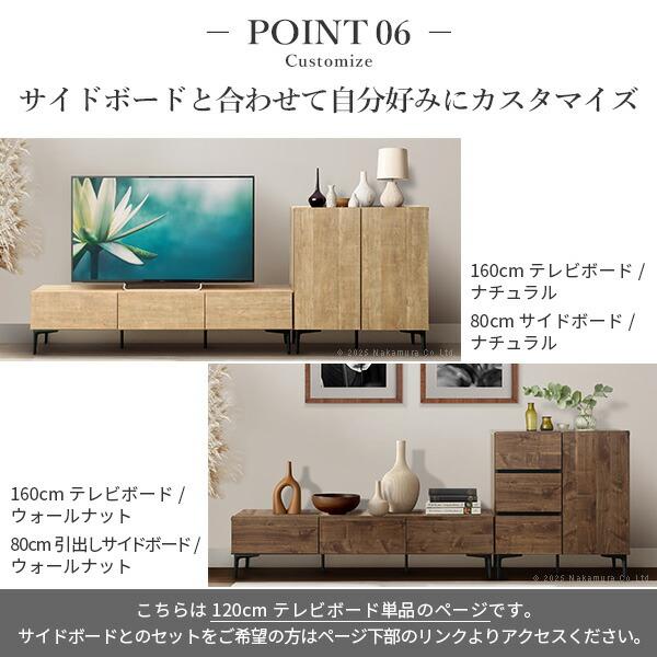 テレビボード ガラス扉/幅120cm (42800009) |ナカムラ|_12