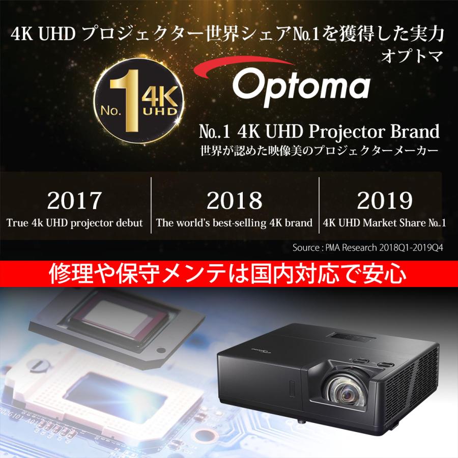 軒先渡し】Optoma オプトマ 6000ルーメン 短焦点 WUXGA レーザーDLP