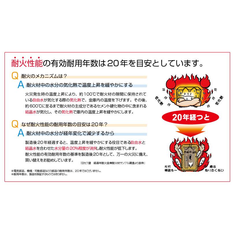(受注生産品) 【搬入設置料金込み】ダイヤル式 耐火金庫 エーコー EIKO BSD-7A 重量94kg 準耐火時間1時間 /ダイヤル錠＋鍵(シリンダーキー)タイプ_5