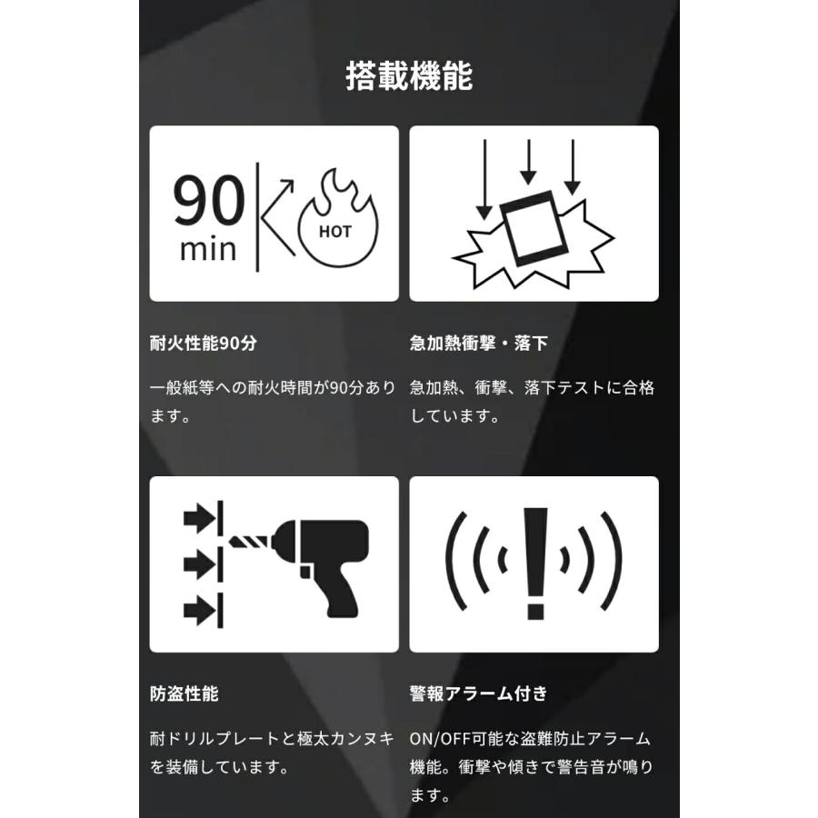 PLUS（プラス） 【設置見積必要商品】テンキー式 耐火金庫 ディプロ
