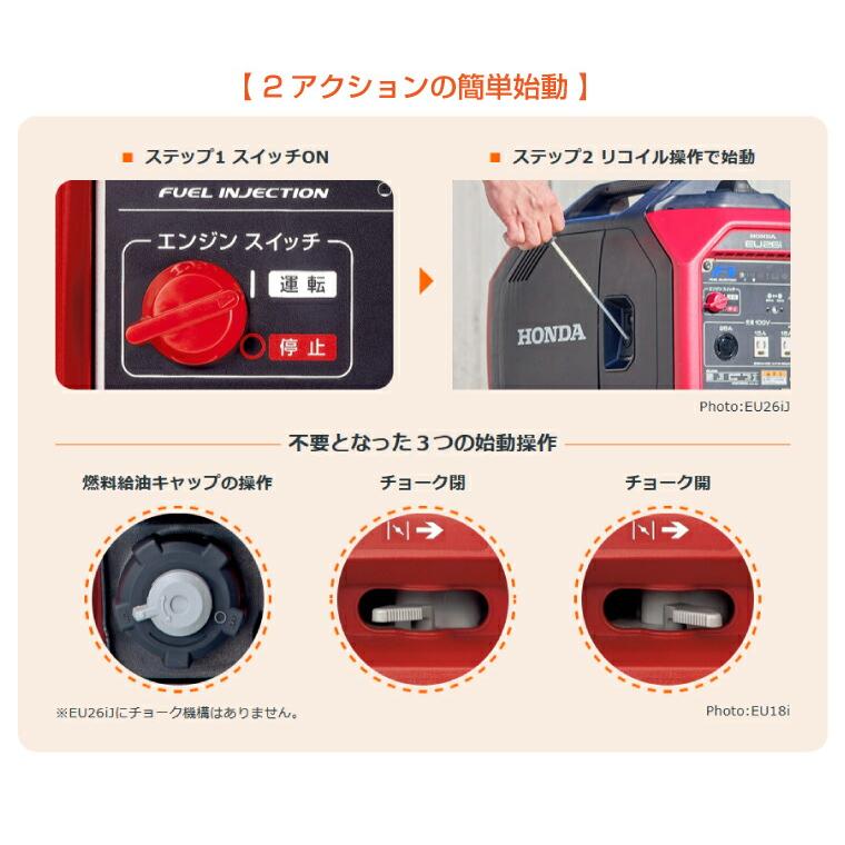 ホンダ（HONDA） 【車上渡し】ホンダ 正弦波 インバーター発電機 (定格