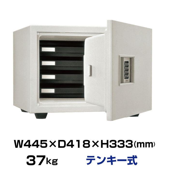 【車上渡し】日本アイエスケイ テンキー式 耐火金庫 KS-20E-FA オフホワイト 37kg
