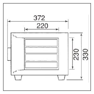 ダイヤセーフ 耐火金庫 MEK30-4 テンキー式 30kg｜topjapan2｜03