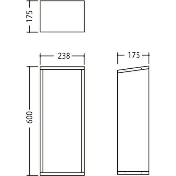 満点商会 消火器ボックス 据置・壁掛兼用型（屋内外対応） MHD-3000N 