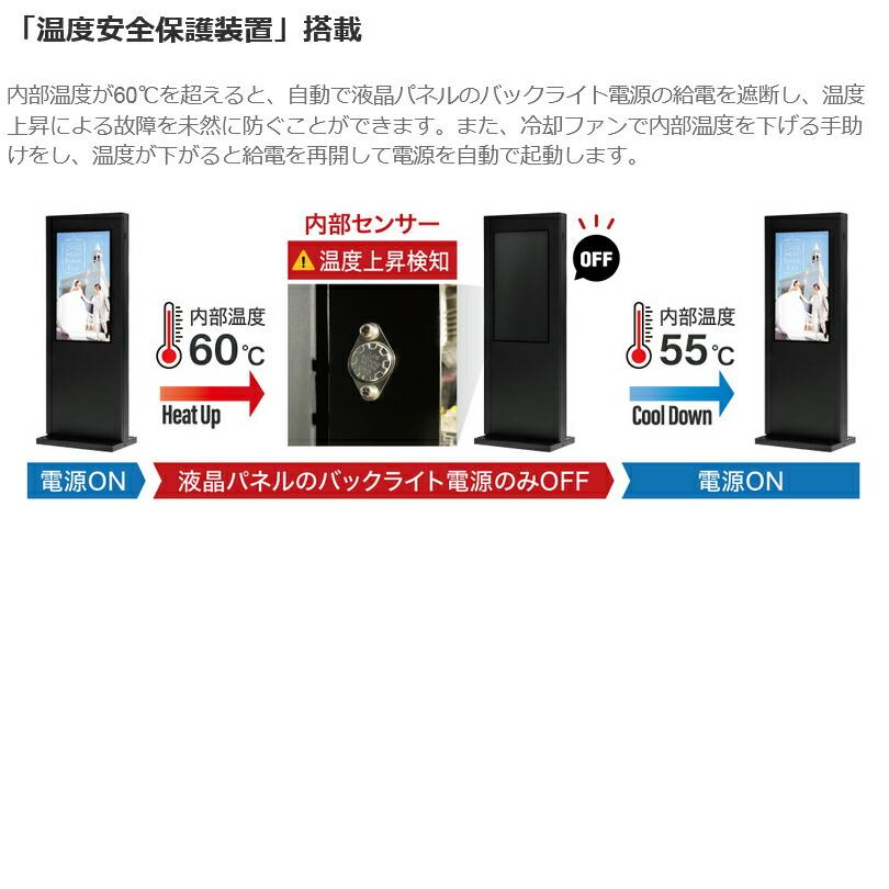 送料別途見積】NSS 屋外用壁掛けタイプ拡張型デジタルサイネージ 43型