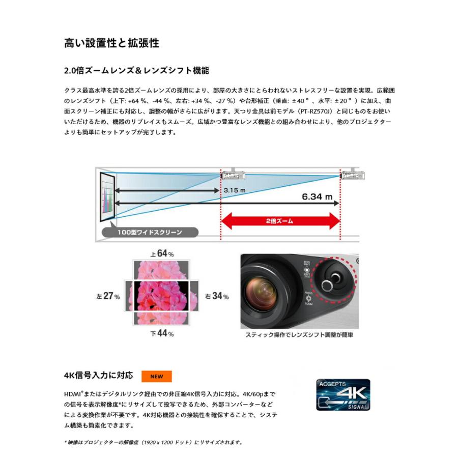 Panasonic（パナソニック） (受注生産品) DLPプロジェクター PT