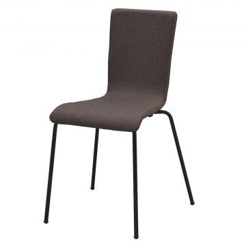 アール・エフ・ヤマカワ ファブリックチェア ブラウンII ブラック脚