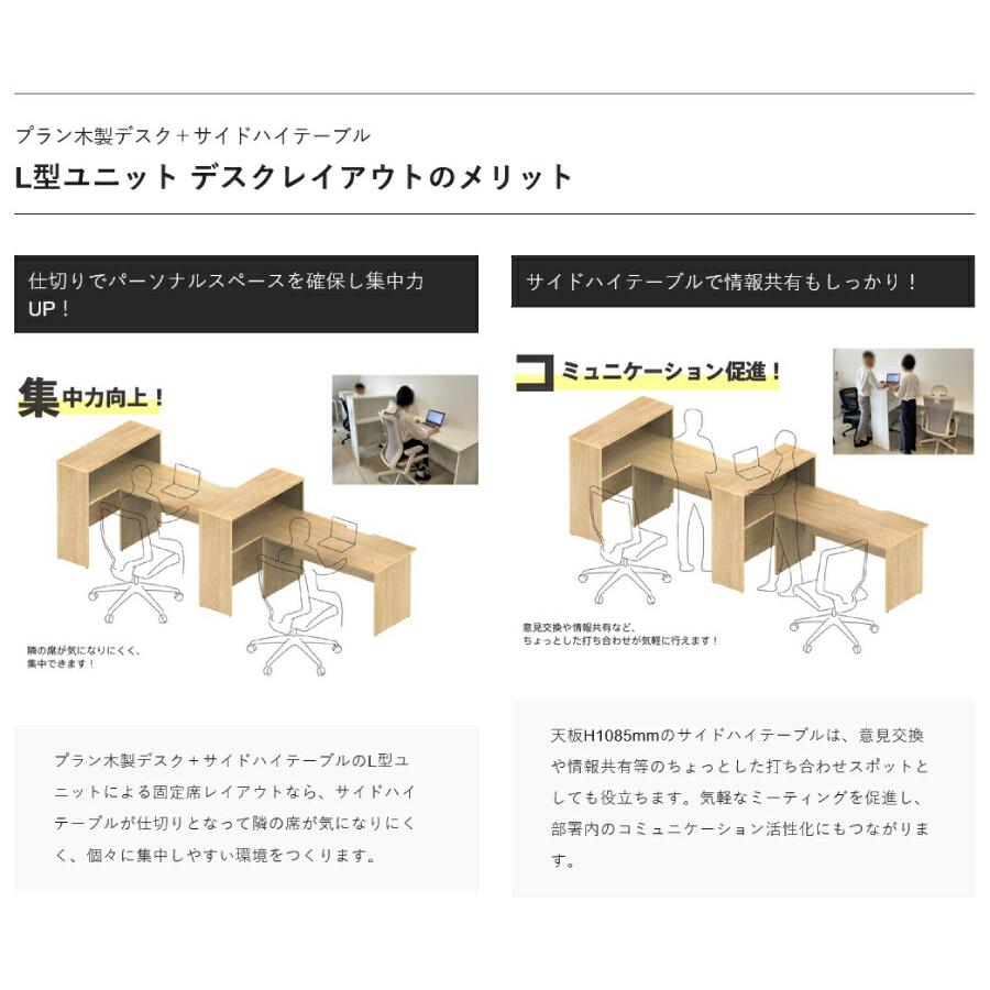 【車上渡し】アール・エフ・ヤマカワ プラン 木製デスク W1400×D600 ウォルナット×ウォルナット脚 (重量：28.9kg) RFPD-1460DM-DL_7