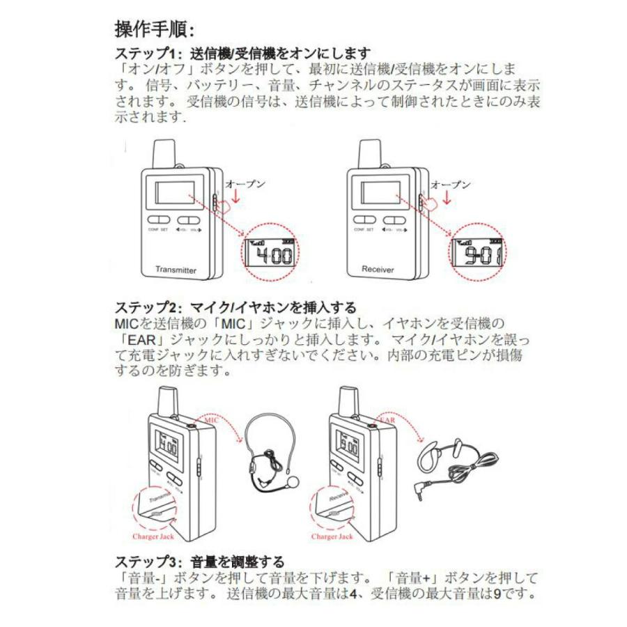 メーカー在庫限り Retekess ツアーガイドシステム TT109 (一方向送信機×1台＆受信機×15台セット＋USB充電ベース付き)