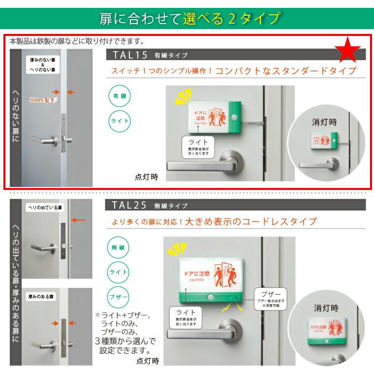 KING JIM（キングジム） 扉につけるお知らせライト 有線タイプ TAL-15G