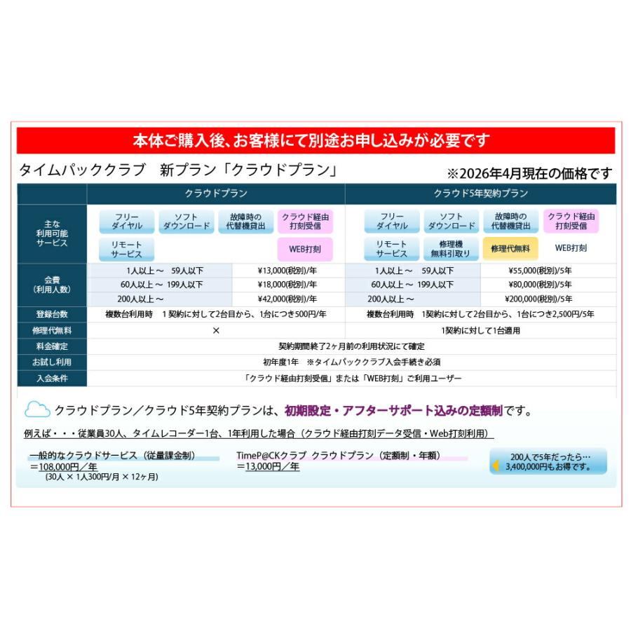 アマノ（AMANO） タイムレコーダー タイムパックアレックス TimeP@CK