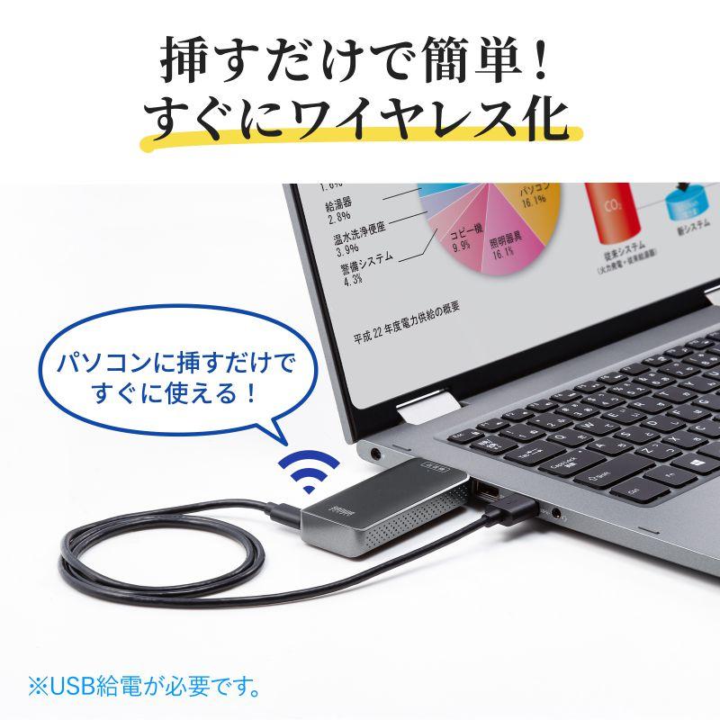 ワイヤレスHDMIエクステンダー（VGA-EXWHD10)2個セット VGA-EXWHD12 エクステンダー_HDMI(ワイヤレス) 1個