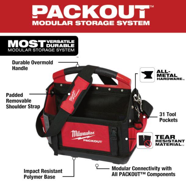 【まとめ買い】ミルウォーキーツール milwaukeetool　ＰＡＣＫＯＵＴ　１５インチトートバッグ　(48-22-8315N) 4個セット｜topjapan｜06