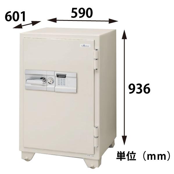 【設置見積必要商品】 エーコー 耐火金庫 701EKG テンキー式 業務用 190kg_3